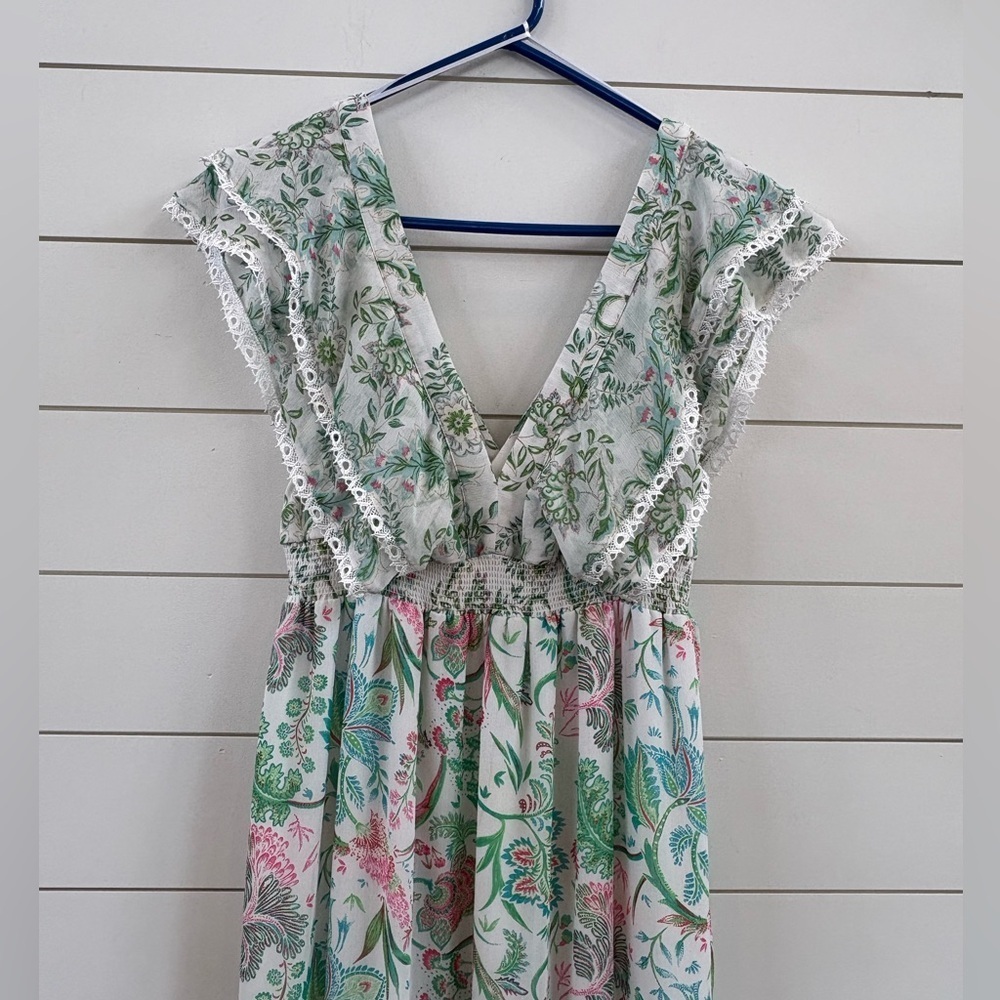 House of Harlow 1960 x Revolve Pastel Floral Tiered Dress - Picture 3 of 7